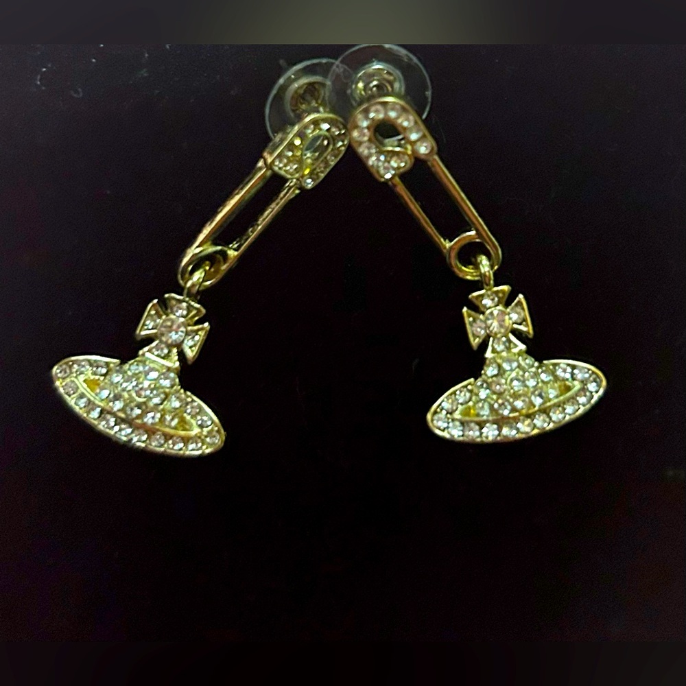 Vivienne Westwood earrings gold tone